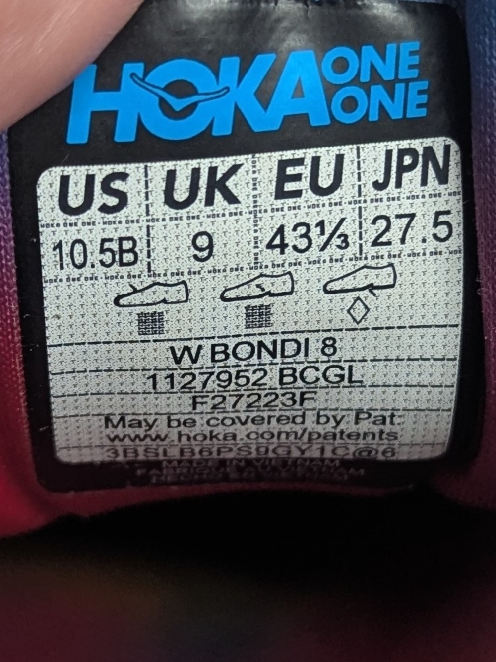 Hoka One One Bondi 8 Women Road Running Shoes Black Citrus Glow Size 10.5 - Picture 8 of 10